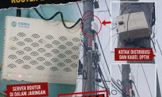 jaringan Wifi “Siluman” di Muaro jambi: Diduga Bajak Starlink Gunakan Tiang PLN tanpa izin,pakai server Router & Kabel optik