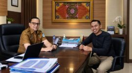 Habieb Abu bakar Haddad, SH.MH (Ketua Rabithah Alawiyah Provinsi Jambi) dan Sekretaris PBB Muaro Jambi ,Arsyad,S.Kom